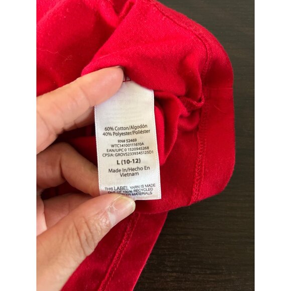 3 For $6 Way To Celebrate Girls Large (10-12) Red Tank Top Butterfly Free To Fly - Picture 5 of 6